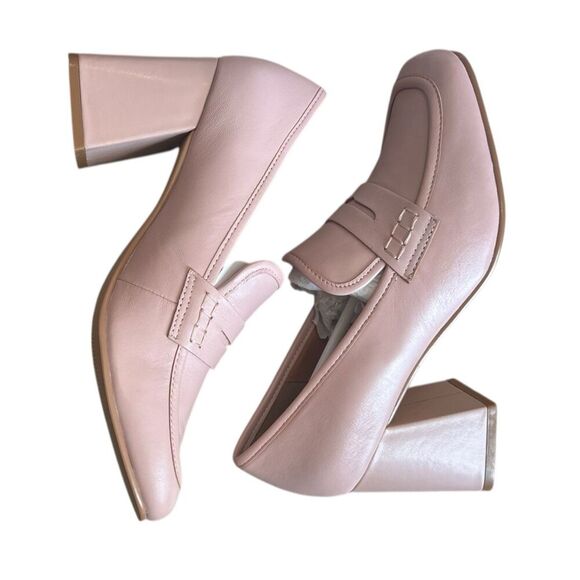 Lisa Vicky Pink Moxie Block Heel Pump 8 - Picture 1 of 4